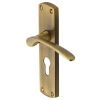 Heritage DIP7848 Antique Brass Diplomat Euro Handles