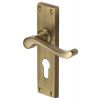 Heritage V807 Antique Brass Bedford Euro Handles