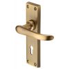 Heritage V700 Antique Brass Windsor Lock Handles