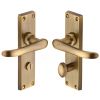 Heritage V730 Antique Brass Windsor Bathroom Handles