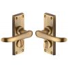 Heritage V735 Antique Brass Windsor Privacy Handles