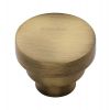 Heritage C3624 Antique Brass Round Stepped Cupboard Knob
