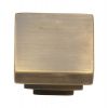 Heritage C3672 Antique Brass Square Cupboard Knob 32mm
