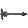 Black Antique Iron Tudor Fancy Tee Hinge 308mm In Pairs