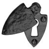 Black Antique Iron Tudor Keyhole Cover 30x57mm