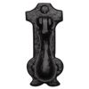 Black Antique Iron Tudor Cupboard Drop Handle Pull 80x35mm
