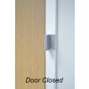 Security Door Guard Satin Chrome