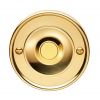 Polished Brass Circular Bell Push 64mm