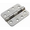 Satin Stainless 4x3inx3mm Ball Bearing Radiused Hinge In Pairs
