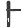 Hoppe Atlanta Black Door Handle 92mm Centres