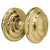 Sloane Polished Brass Centre Door Knob 102mm