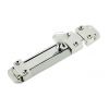 Polished Chrome Surface Door Bolt 145x30mm