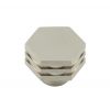 Hoxton Nile Hexagonal Stepped Cabinet Knob 30mm