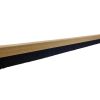 Oak Effect PVC Brush Draught Excluder 838mm