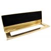 Polished Brass Internal Tidy with Draught Excluder 260x88mm