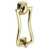 Polished Brass Slim Diplomat Door Knocker 185x80mm