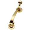 Brass Scroll Door Knocker 146x32mm
