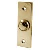 Polished Brass Profile Bell Push 73x23mm