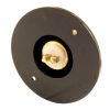 Brass and Black Visitors Bell Push 81mm
