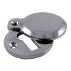 Chrome Heavy Covered Escutcheon 41x32mm