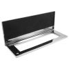 Polished Chrome Internal Tidy with Draught Excluder 310x113mm