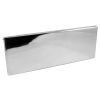 Polished Chrome Internal Tidy with Draught Excluder 310x113mm