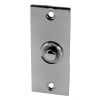 Polished Chrome Flat Bell Push 76x32mm