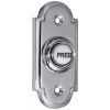 Polished Chrome Shaped Bell Push with China Press 76x33mm