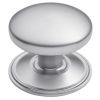Satin Chrome Dome Centre Door Knob 82mm