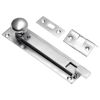 Satin Chrome Cranked Locking Bolt 205x39mm