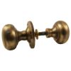 Antique Brass Mushroom Rim Door Knobs 50mm