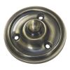 Antique Brass Victorian Circular Bell Push 60mm