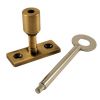 Antique Brass Locking Casement Stay Pin