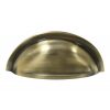 Antique Brass Concealed Fix Drawer Pull 90x45mm