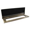 Antique Brass Internal Tidy with Draught Excluder 315x115mm