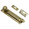 Antique Brass Cranked Locking Door Bolt 152mm