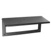 Matt Black Internal Tidy with Draught Excluder 260x88mm