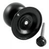 Matt Black Tiered Centre Door Knob 73mm