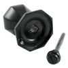 Matt Black Octagonal Centre Door Knob 66mm