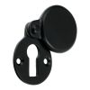 Matt Black Heavy Covered Escutcheon 42x33mm