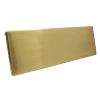 Satin Brass Internal Tidy with Draught Excluder 260x88mm