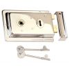 Polished Nickel Rim Lock 155x105mm
