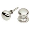 Polished Nickel Mushroom Rim Knobs 50mm