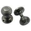 Prima Dark Bronze Reeded Door Knobs 55mm DB96
