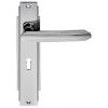 Polished Chrome Art Deco Lock Door Handles