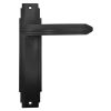 Matt Black Art Deco Latch Door Handles