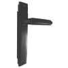 Matt Black Art Deco Latch Door Handles