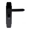 Matt Black Art Deco Bathroom Door Handles