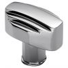 Polished Chrome Art Deco Cabinet Knob 30x20mm