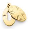 Unlacquered Brass Ellipse Christoph Covered Escutcheon 58mm